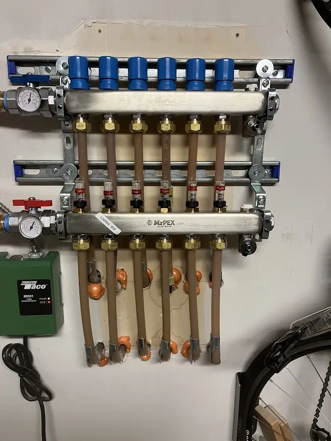 Plumber performing Gas Line Installation at a residential property in Fair Oaks